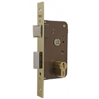 Yale - Azbe Cerradura De Embutir Estándar Para Puertas Latonado Entrada 40 Mm 600 Sin Cilindro - Mod - Guanxe Atlantic Marketpla