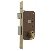 Yale - Azbe Cerradura De Embutir Estándar Para Puertas Latonado Cuero Entrada 40 Mm 600 - Modelo 600 - Guanxe Atlantic Marketpla
