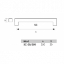 Manillón Cuadrado Inoxidable De 250 Mm Modelo 7006