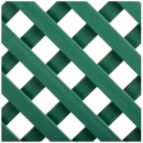 Celosía Enrasada Pcv Verde - Dimensión 240 X 120 Cm -