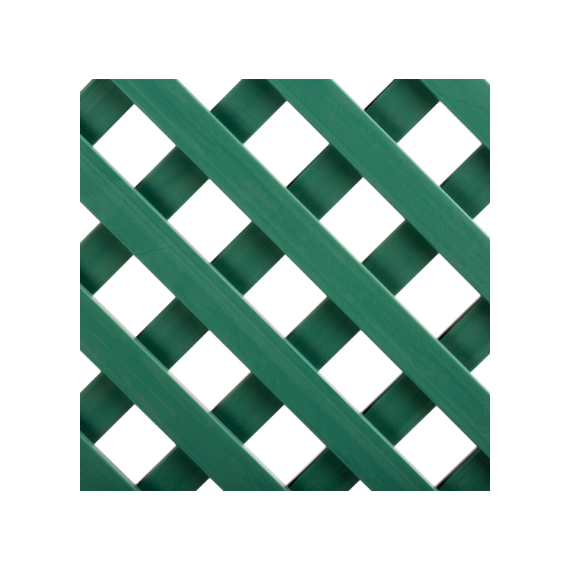 Celosía Enrasada Pcv Verde - Dimensión 240 X 120 Cm -