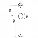 Placa Con Pomo Modelo 205 - Niquel Mate