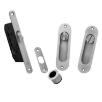 Kit Ovalado Para Puerta Corredera Niquel Satinado - Modelo 5001 - Guanxe Atlantic Marketplace