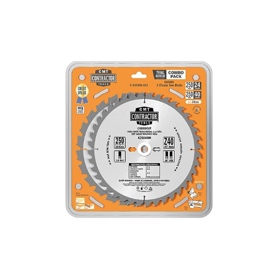 Disco Sierra Contractor Cmt - 250 Mm X 2,6 Mm X 30 Mm - K250m-x02