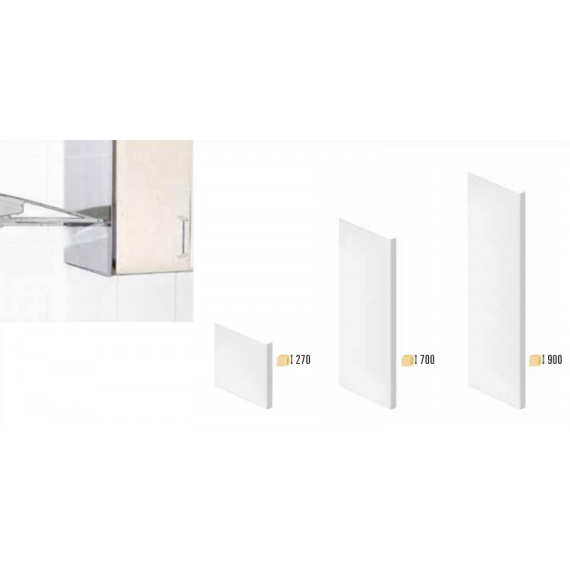 Juego Costados Purificadores - Juego Protector Lateral Campana - Inox - 70x33 Cm - Modelo F16301