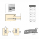 Guia De Cajón De 15 X 40 Cm Blanco