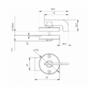 Condena Cabina Sanitria Inox Con Indicador - Condena Plana Con Indicador