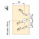 Condena Cabina Sanitria Inox Con Indicador - Condena Plana Con Indicador