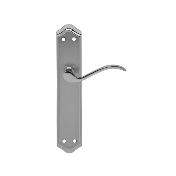 Juego Manillas Con Placa Niquel Satinado - Modelo Aitana 4400