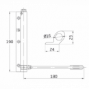 Pernio Muelle Aluminio Oro - Modelo 200