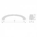 Tirador Kyoto 160 Mm Niquel Satinado