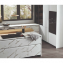 Encimera Acabado Roble Hércules En Dimensionado De 366 Cm X 63 Cm X 3.0 Cm Y Radio R3