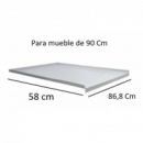 Chapa Fregadero Pvc Gris 90 Cm