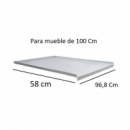 Chapa Fregadero Pvc Gris 100 Cm