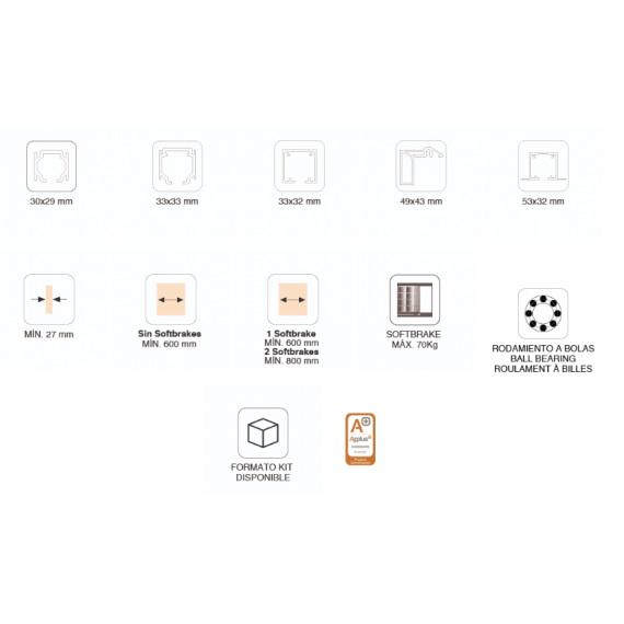 Juego Pletina Sobrepuesta. Doble Freno Retenedor - Modelosf-p70