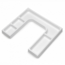 Organizador Para Cajón Con Salva Sifón Rectangular Tidy, Plástico Blanco, Plástico 323 Mm