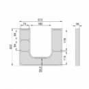 Organizador Para Cajón Con Salva Sifón Rectangular Tidy, Plástico Blanco, Plástico 323 Mm