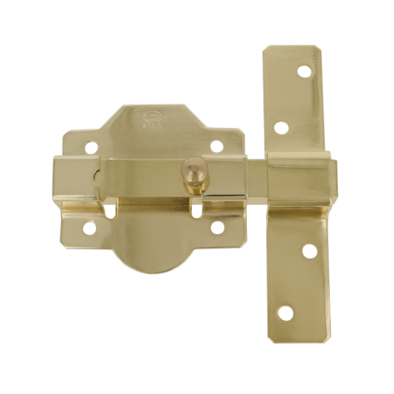 Cerrojo De Seguridad - Acero Oro - 88 X 131 Mm - Modelo 1p