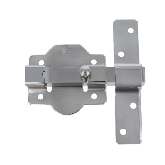 Cerrojo De Seguridad - Acero Cromado Brillo - 88 X 131 Mm - Modelo 1p