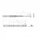 Corredera Con Extracción Total 60mm Hasta 68 Kg Con Freno