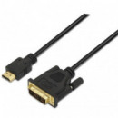 AISENS Cable Hdmi/macho  a Dvi/ Macho 1.8M Negro