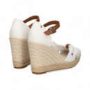 Alpargata Cruzada Cuna Alta Blanco  TOMMY HILFIGER