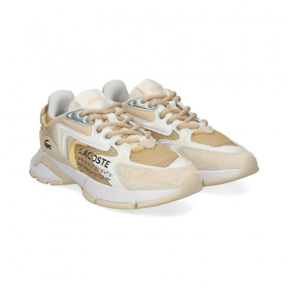 Deportivo Malla+ante Beige+cuero  LACOSTE