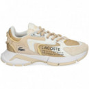 Deportivo Malla+ante Beige+cuero  LACOSTE