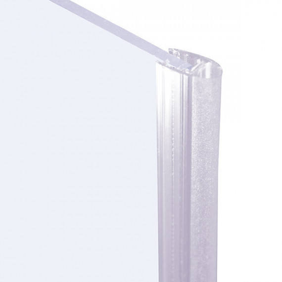 Perfil Mampara Lateral 6-8MM 2 Metros Transparente