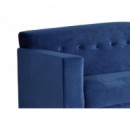 SOFA TAPIZADO VELVET AZUL 210 CM