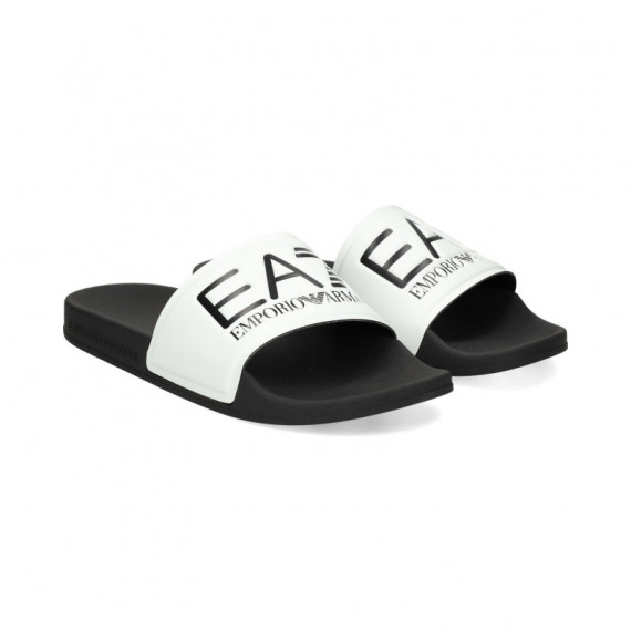 Pala EA7 Ancha Negro+blanco