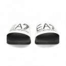 Pala EA7 Ancha Negro+blanco