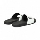 Pala EA7 Ancha Negro+blanco
