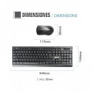 IGGUAL Combo Teclado+raton Inalambrico Wmk-business Negro