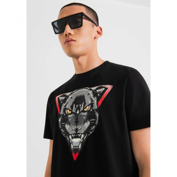 Camiseta Regular Fit de Tejido de Punto de Algodón con Estampado de Lobo de ANTONY MORATO