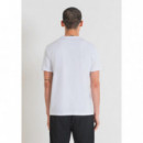 Camiseta Regular Fit de Tejido de Punto de Algodón con Estampado de Lobo de ANTONY MORATO