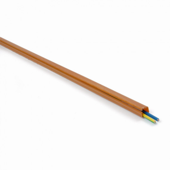 Canal Instalaciones Pequeño Adhesivo Madera Oscuro 11X9MM  250CM