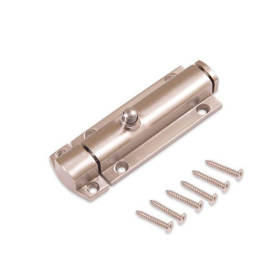 Cerrojo con Muelle para Puerta Cromado