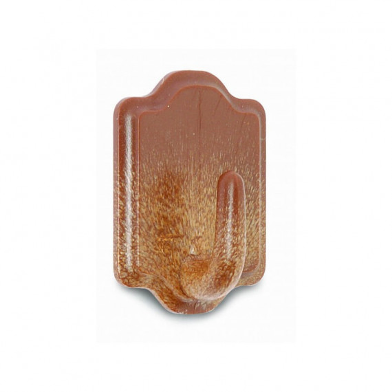 Percha Pequeño Plastico con Display Madera