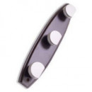 Perchero Madera Marinero 3 Pomos Metal Wengue con Display