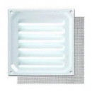 Rejilla con Mosquitera Lacado Blanco 10X10 Cm B73000D