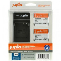 JUPIO Kit 2 Baterias DMW-BCM13E + Cargador USB