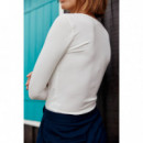 Camisetas Mujer Camiseta LA PETITE ÉTOILE Rosila Ecru