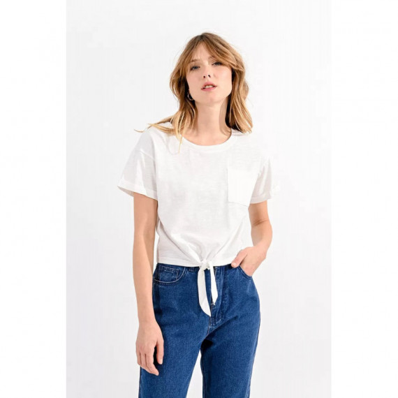 Camisetas Mujer Camiseta MOLLY BRACKEN Nudo White