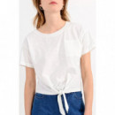 Camisetas Mujer Camiseta MOLLY BRACKEN Nudo White