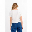 Camisetas Mujer Camiseta MOLLY BRACKEN Nudo White