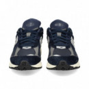 Deportivo Malla+ante Azul+gris  NEW BALANCE