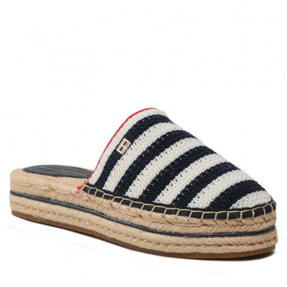 Cuñas Feminine Crochet Mule Espadrille  TOMMY HILFIGER