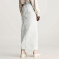 Front Split Maxi Denim Skirt Denim Light  CALVIN KLEIN - Guanxe Atlantic Marketplace