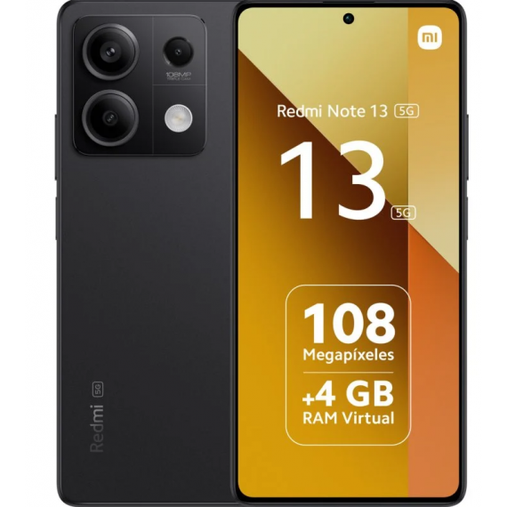 Teléfono Móvil XIAOMI Redmi Note 13 5G 8RAM 256GB Negro
